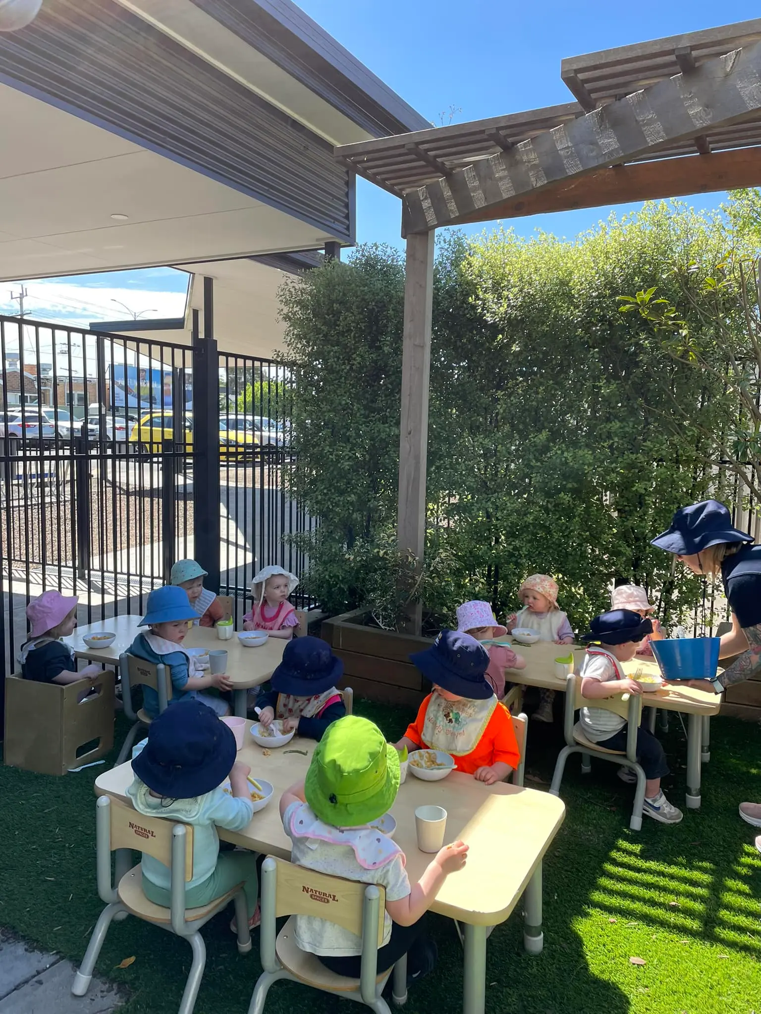 Creative art activities at childcare